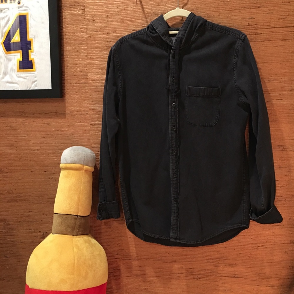 American Eagle Button Down Hoodie - image 1